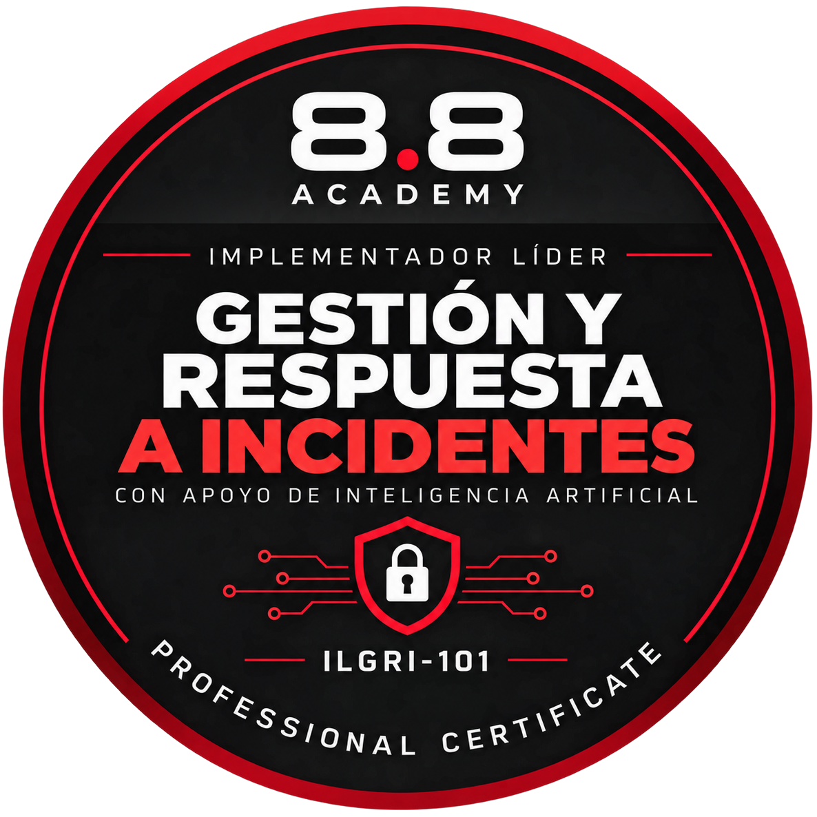 Insignia · Implementador Líder de Gestión y Respuesta a Incidentes con apoyo de Inteligencia Artificial · Ciclo 1 2026 · Certificado de Aprobación